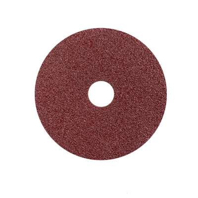 Aluminum oxide cross hole paint removal resin fiber disc