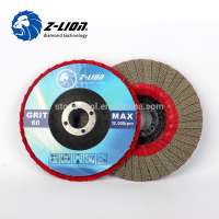 Flexible diamond electroplated grinding flap disc for concrete